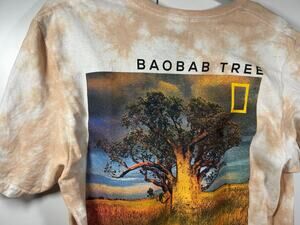 National Geographic Baobab Tree Tie Dye Graphic T Shirt Medium 2021 Australia